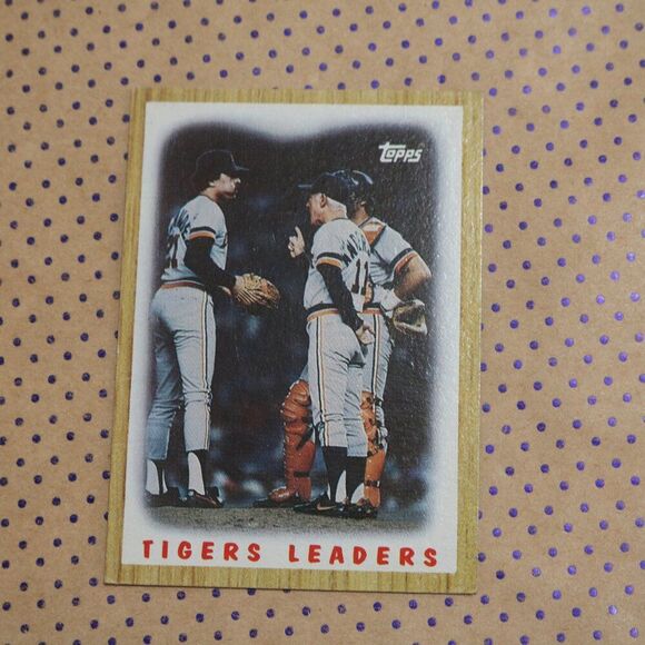Detroit Tigers 1986 Team Leaders #631 Baseball Card - Picture 1 of 2
